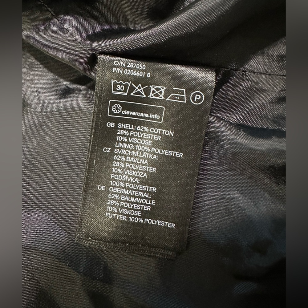 H&M Women’s Cream/Black Blazer Jacket Size 4 - Picture 9 of 11